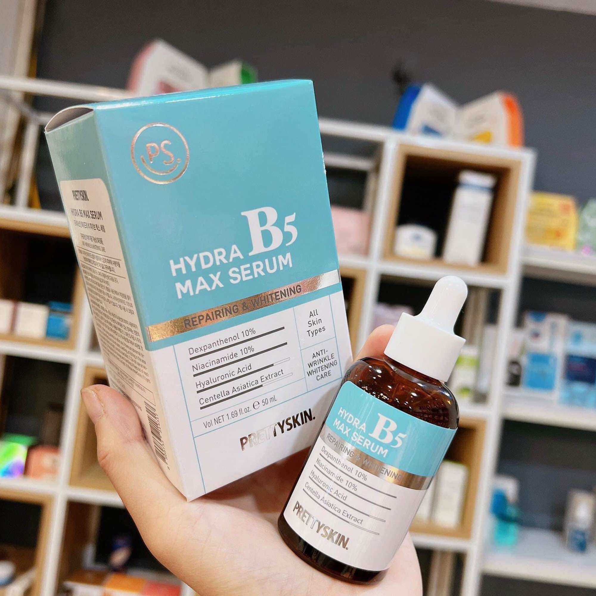 Serum B5 Prettyskin Hydra Max Tinh Chất Phục Hồi Dưỡng Trắng 50ml