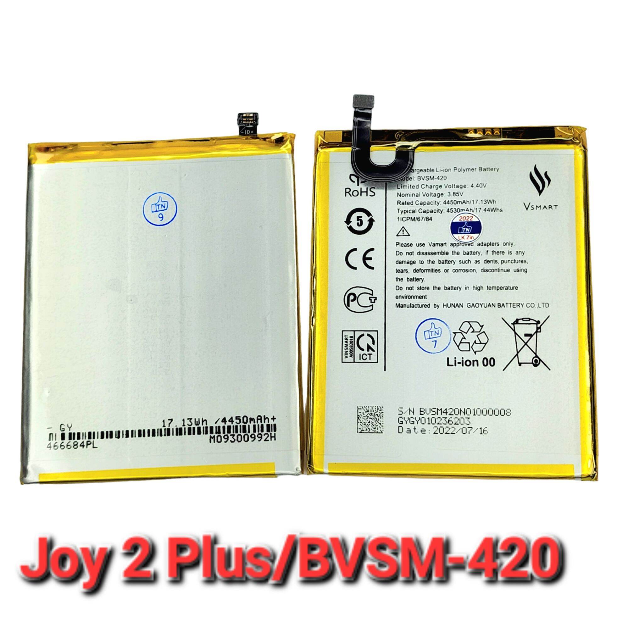 Pin Vsmart JOY 2 Plus/BVSM-420 Zin Hãng