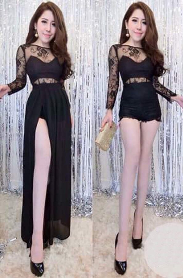 Jum Ren Phối Voan (Mặc Được 2 Kiểu)