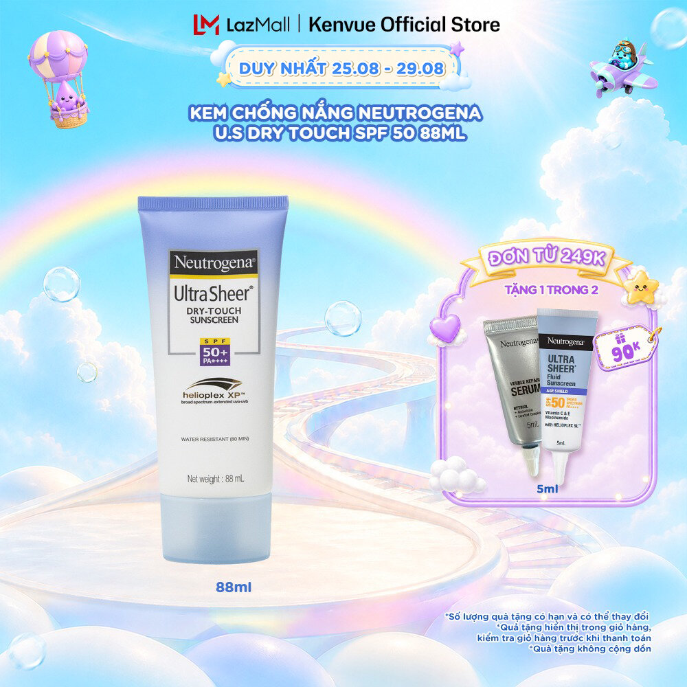 Kem chống nắng Neutrogena U.S Dry Touch SPF 50 88ml