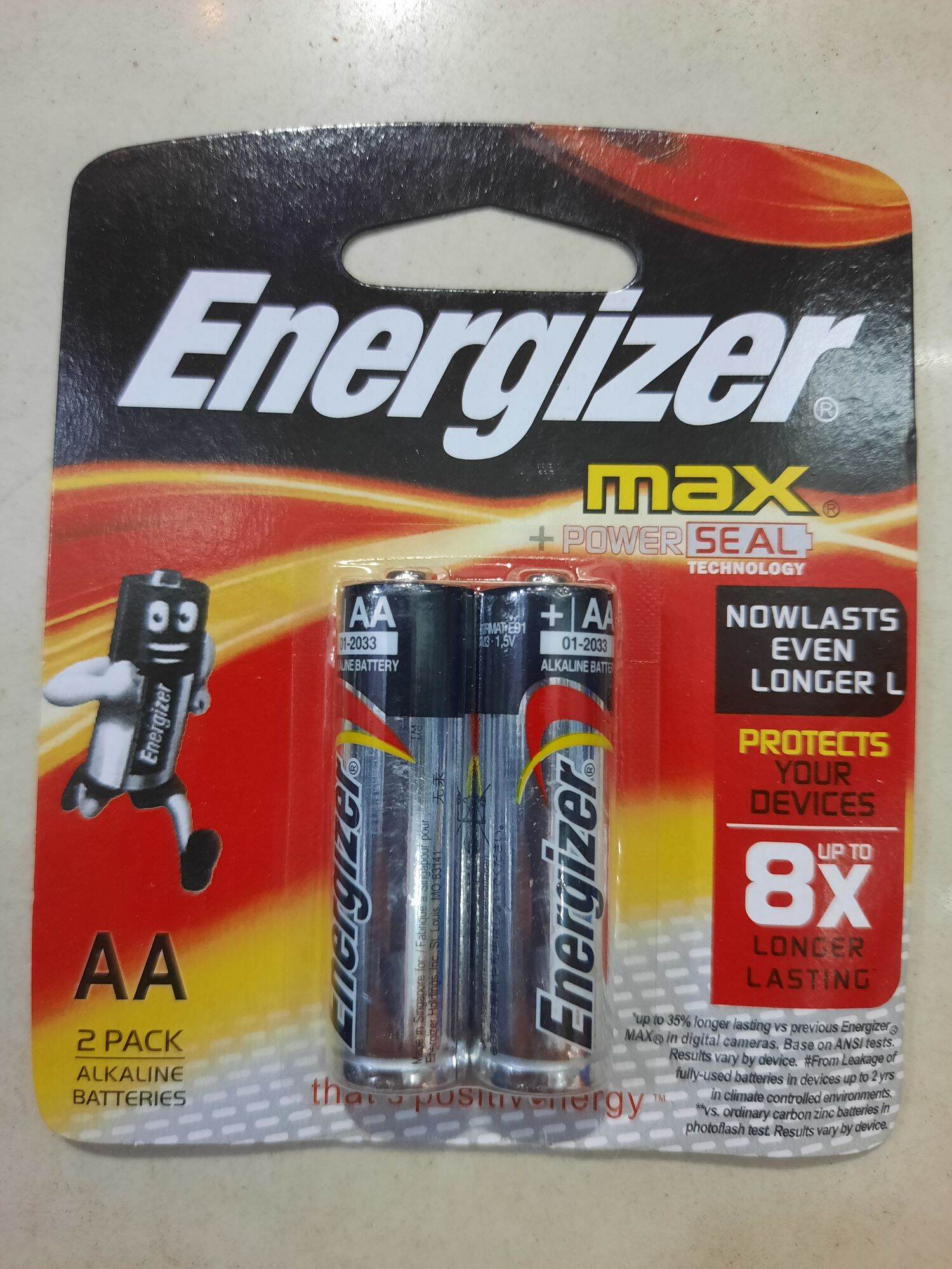 Vĩ 2 viên Pin Energizer 2A, 3A