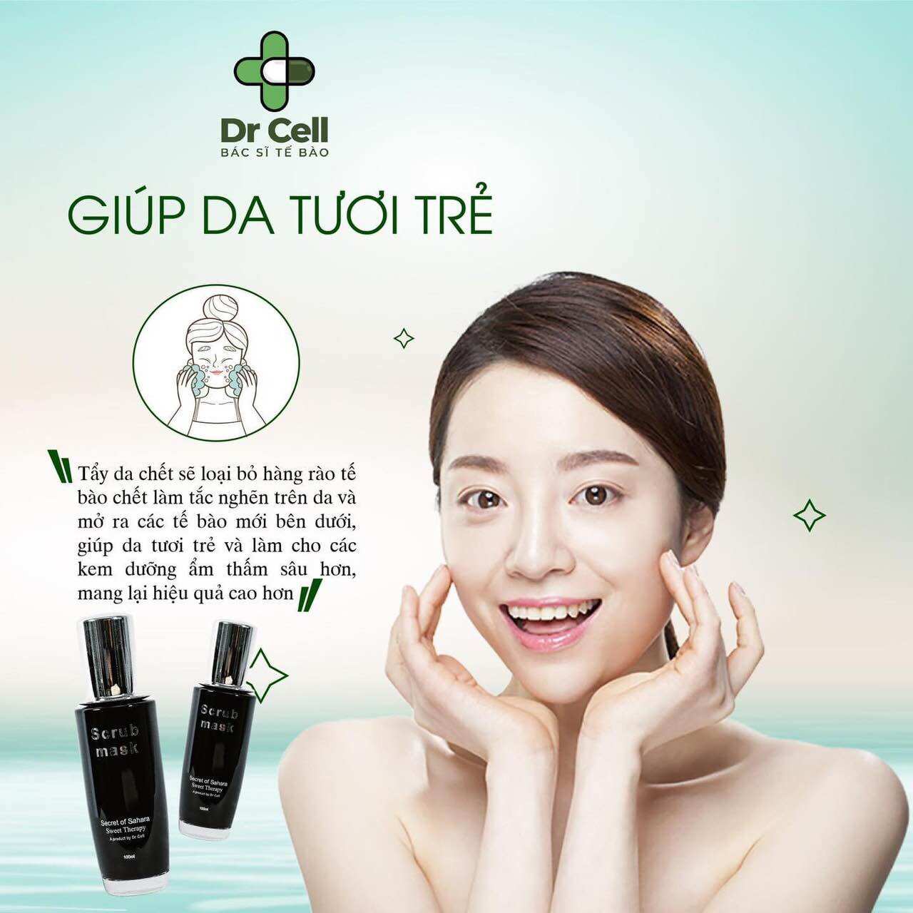 TẨY DA CHẾT DR CELL GIÚP DA THÔNG THOÁNG SÁNG MỊN