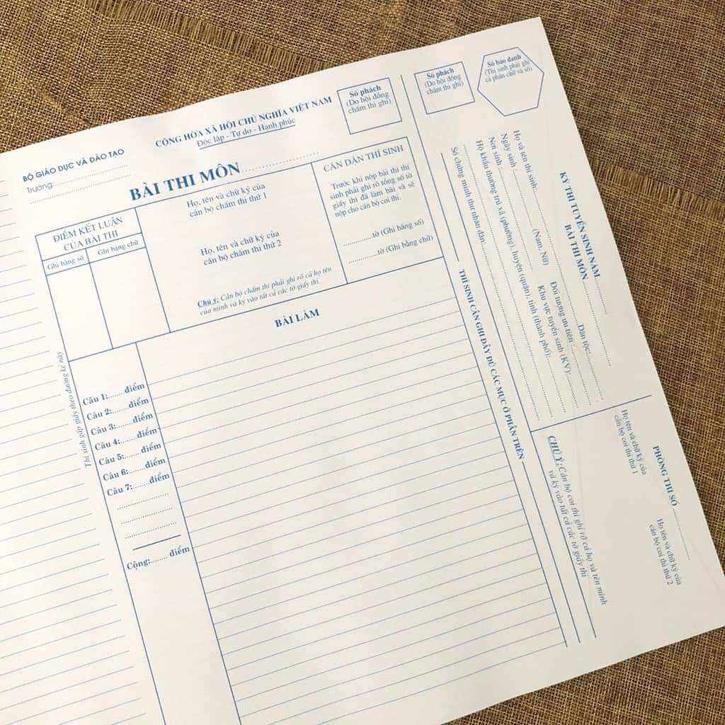 Giấy thi a3 giá rẻ (combo 100 tờ)