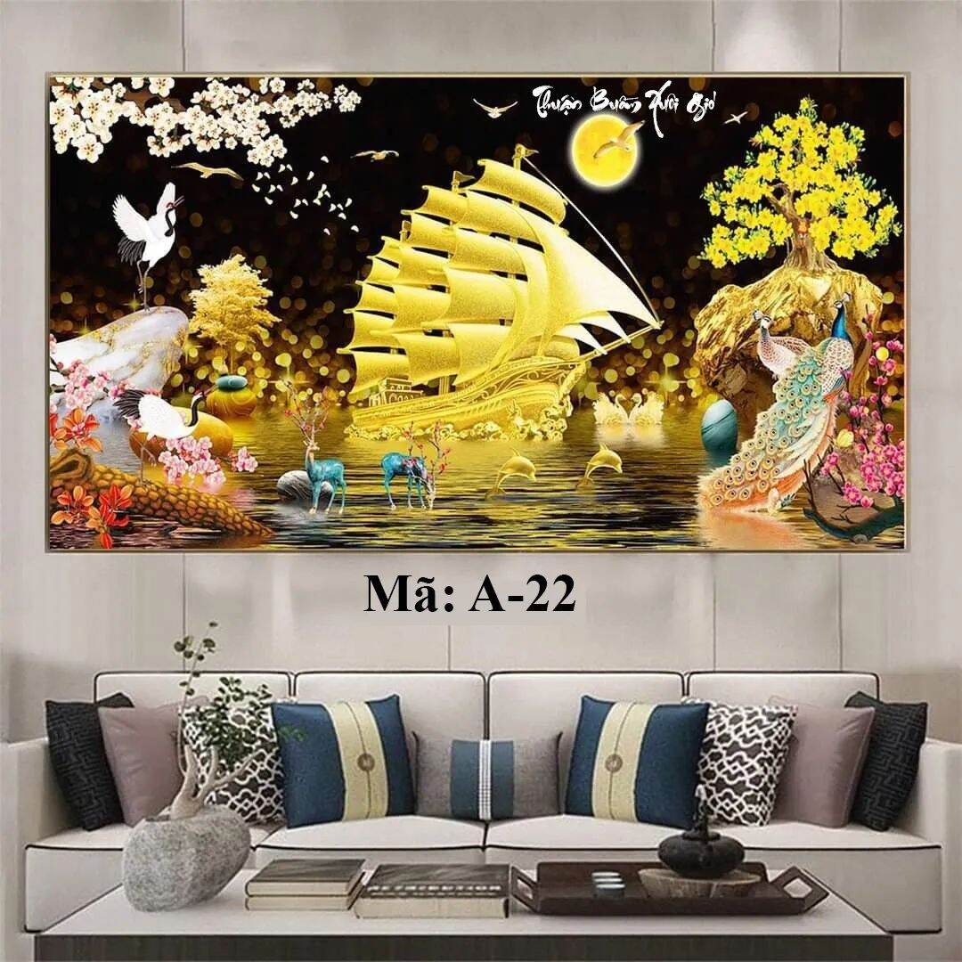 TRANH Tráng gương sẵn treo  PHONG CẢNH LÀNG QUÊ 2MX90 150x70cm 120x60cm vv cỡ theo yêu cầu