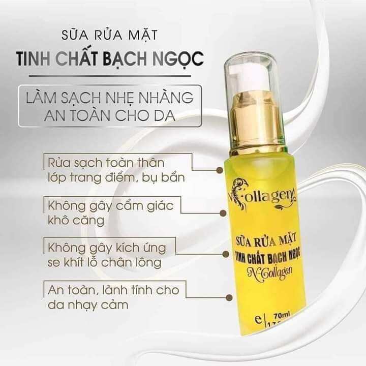 sữa rửa mặt bạch ngọc ncolagen