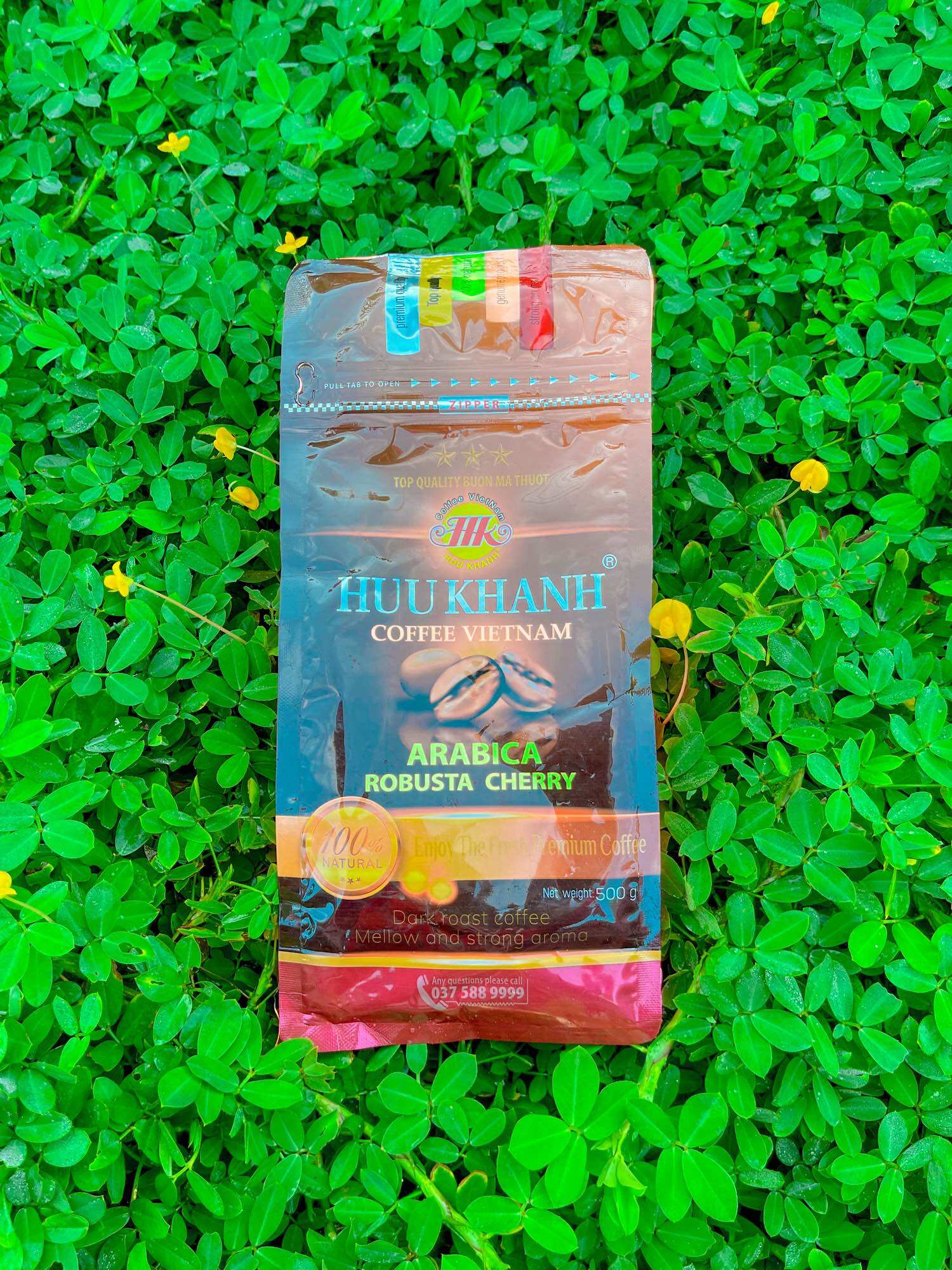 Combo 4 bịch cà phê HỮU KHÁNH- HK 3SAO (2kg)