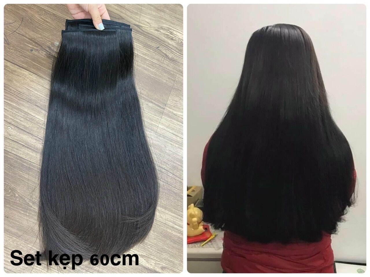 Tóc nối dạng kẹp phím loại đẹp