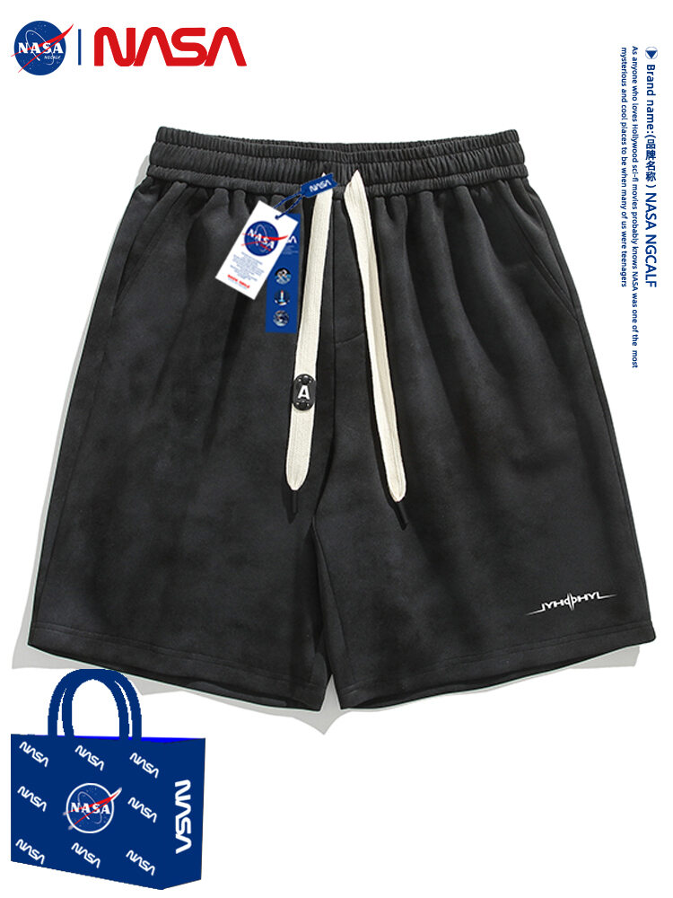 Quần Short Thể Thao Thường Ngày Rộng Rãi NASA Collaborative Summer New Men's Individual Letter Print