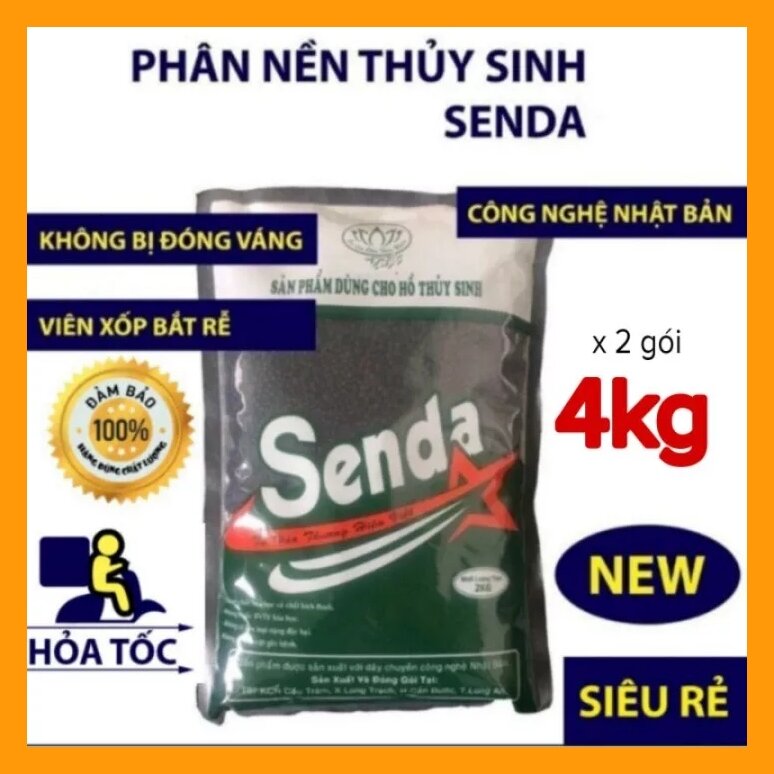 Phân nền senda 2 gói 2kg tổng 4kg giá rẻ...