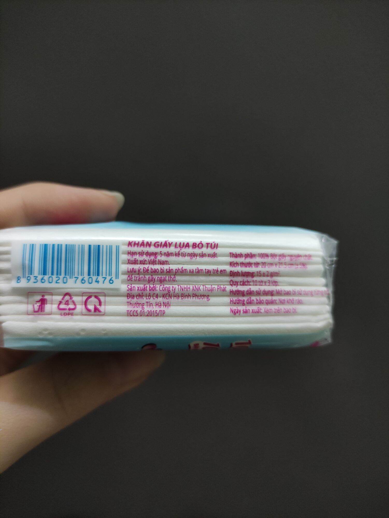 Khăn giấy bỏ túi Softly hương quế (gói 10 tờ 3 lớp)