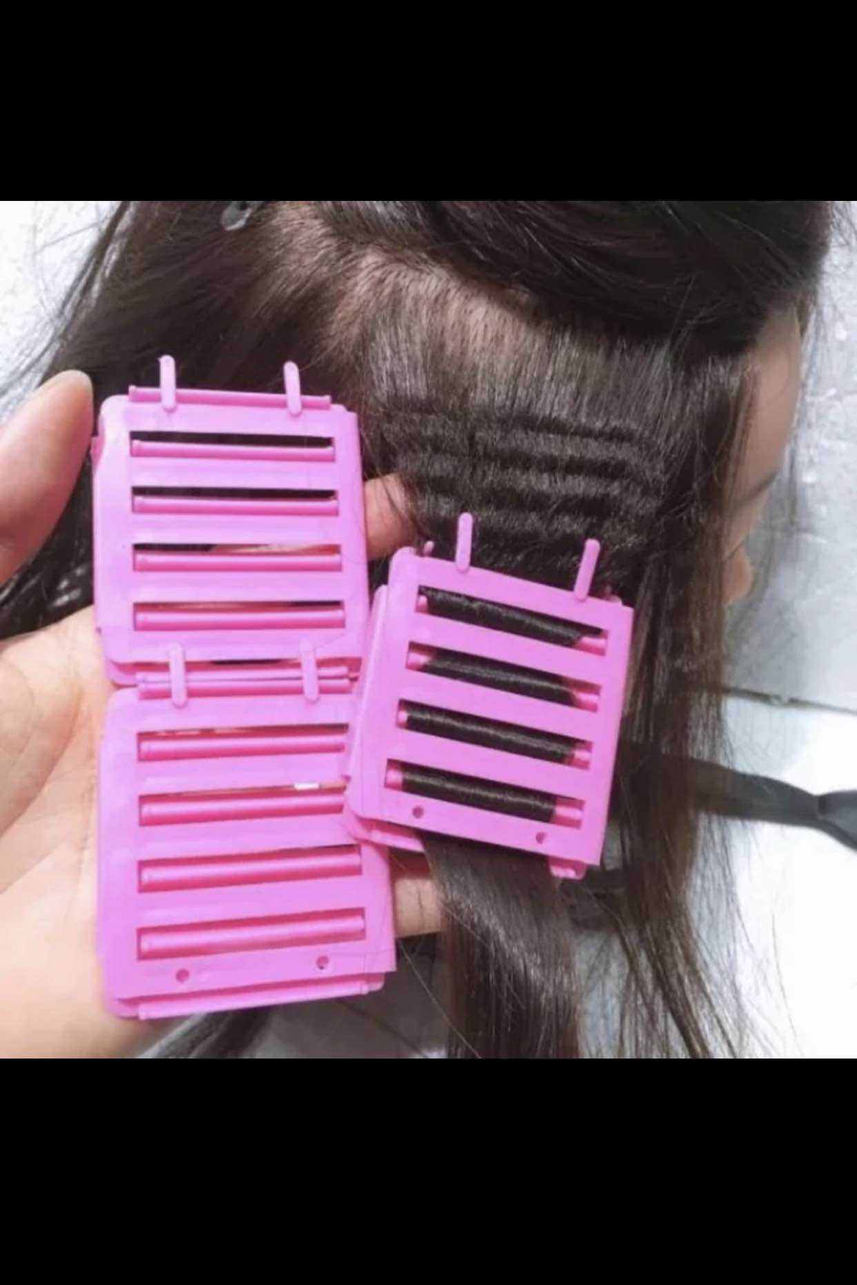 Kẹp Bấm Phồng Chân Tóc Không Nhiệt COMBO  10Vỉ 1/bịch