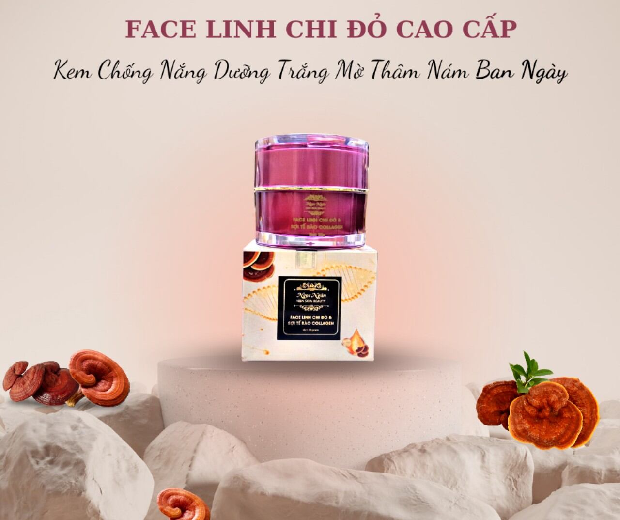 KEM LINH CHI ĐỎ CAO CẤP