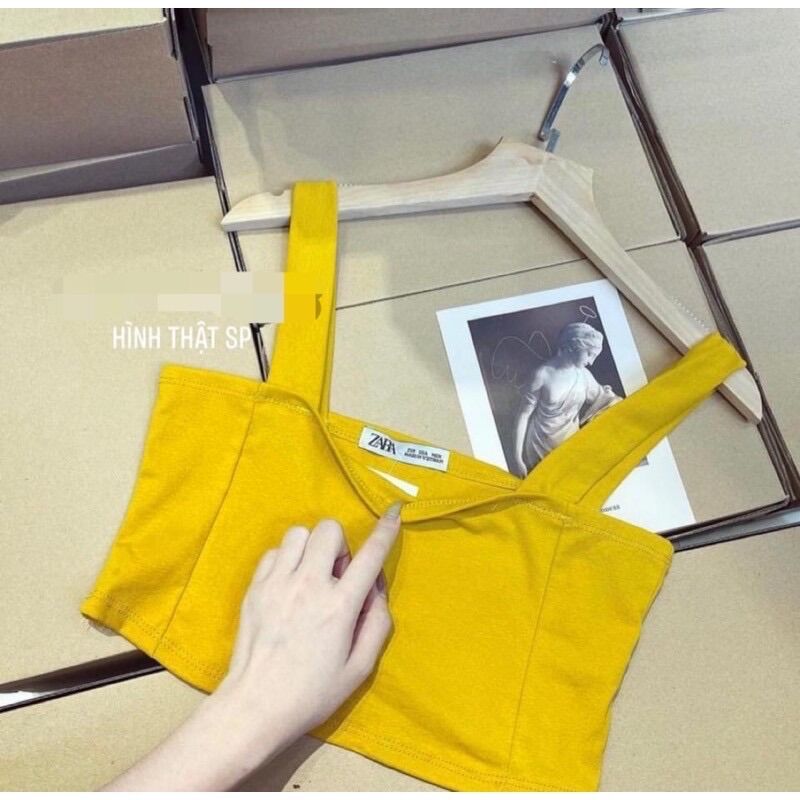 Áo croptop 2 dây bản to nữ🌸(freeship)