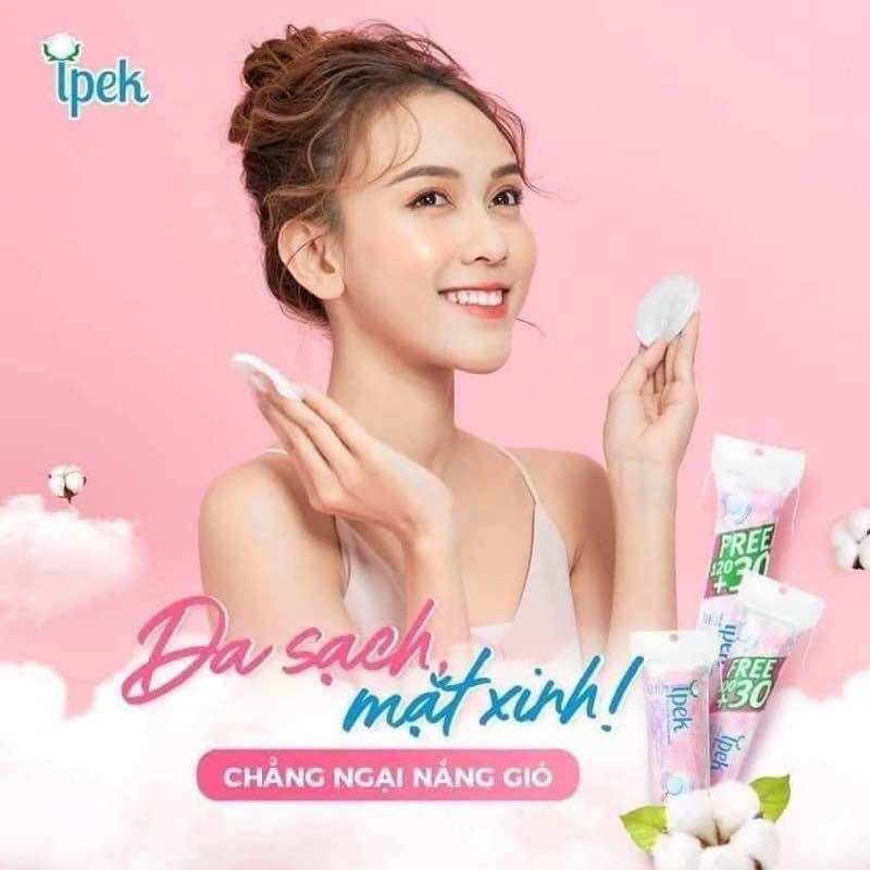 Bông tẩy trang ipek 150 miếng