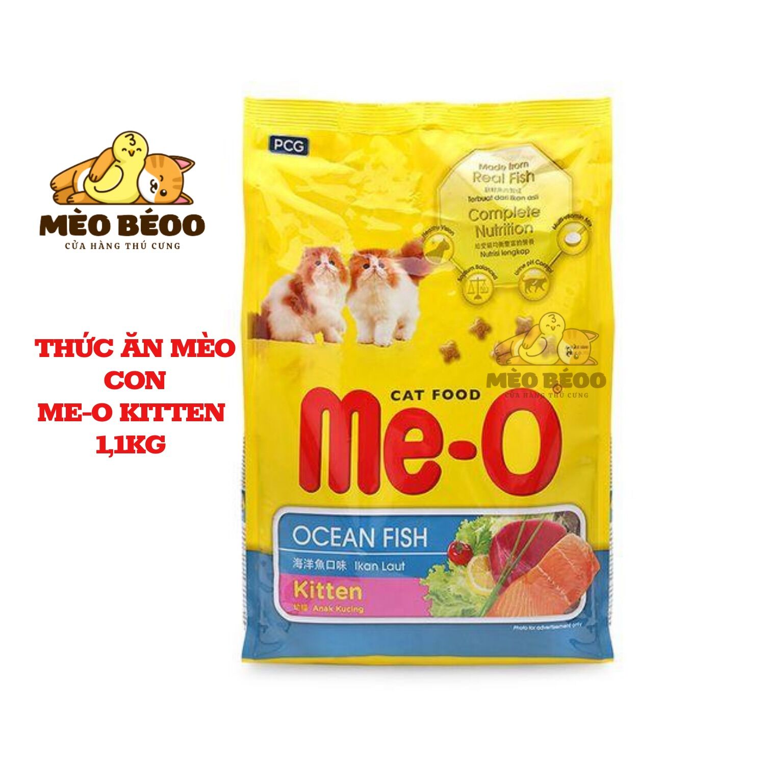 thức ăn cho mèo con Me-O Kitten 1.1kg