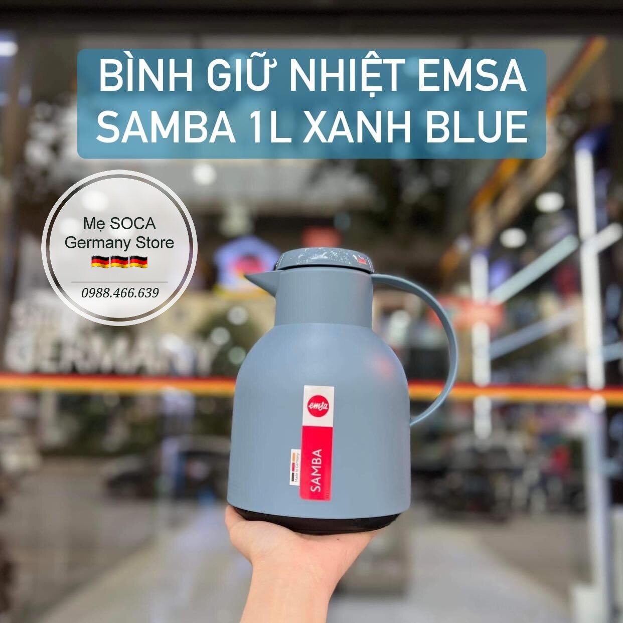 Bình giữ nhiệt EMSA SAMBA 1l - Made in Germany 🇩🇪