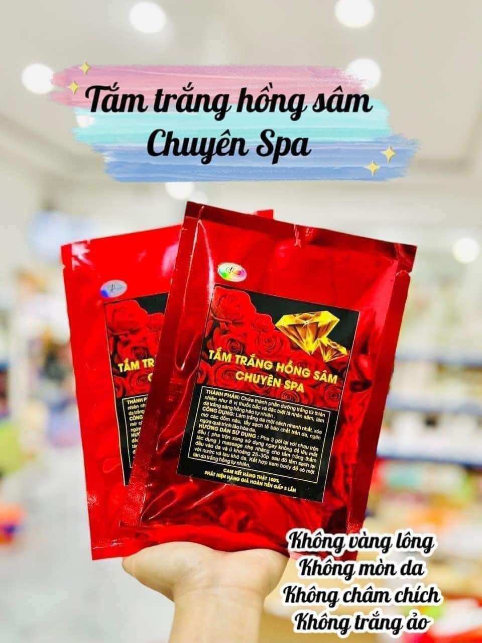 [Chính Hãng]Tắm Trắng Hồng Sâm Chuyên Spa (Dùng Được 2 Lần)