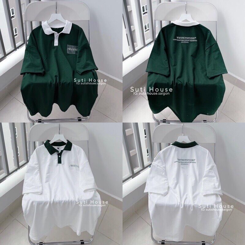 Áo Polo Phối Cổ Siêu Hothit , From Thụng Dáng Unisex