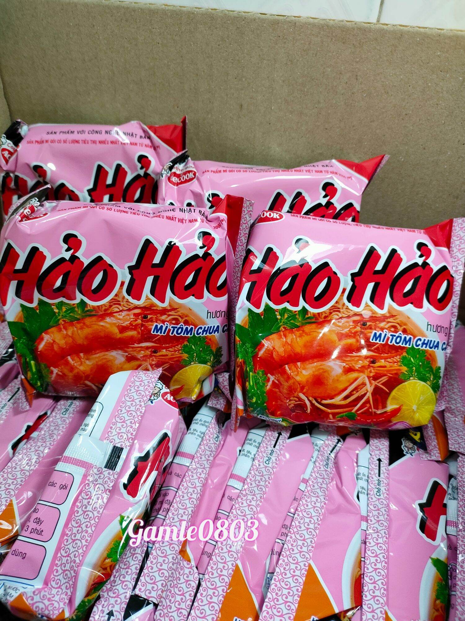 Hảo hảo tôm chua cay 1 thùng 30gói.