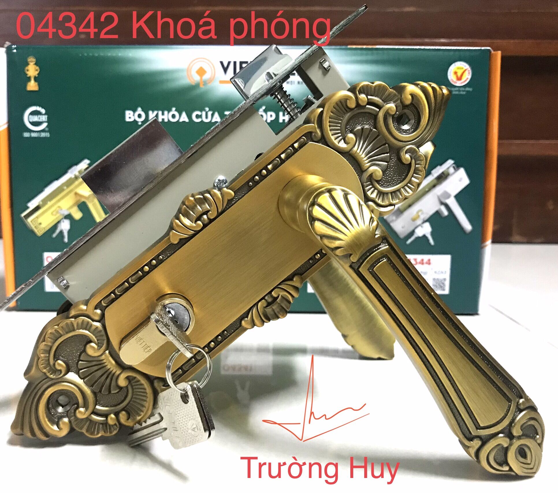 [chính hãng] Khoá tay gạt cửa phòng Việt Tiệp 04342 - Bảo hành 3 năm