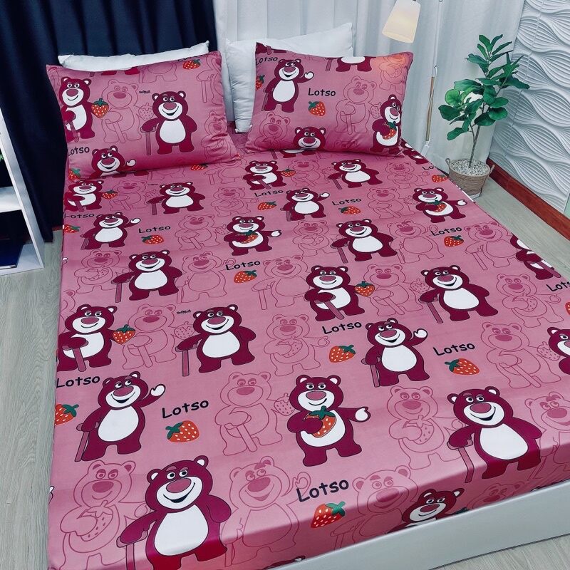 Combo 1 bộ ga gối 1m8x2m kèm bộ ruột gối