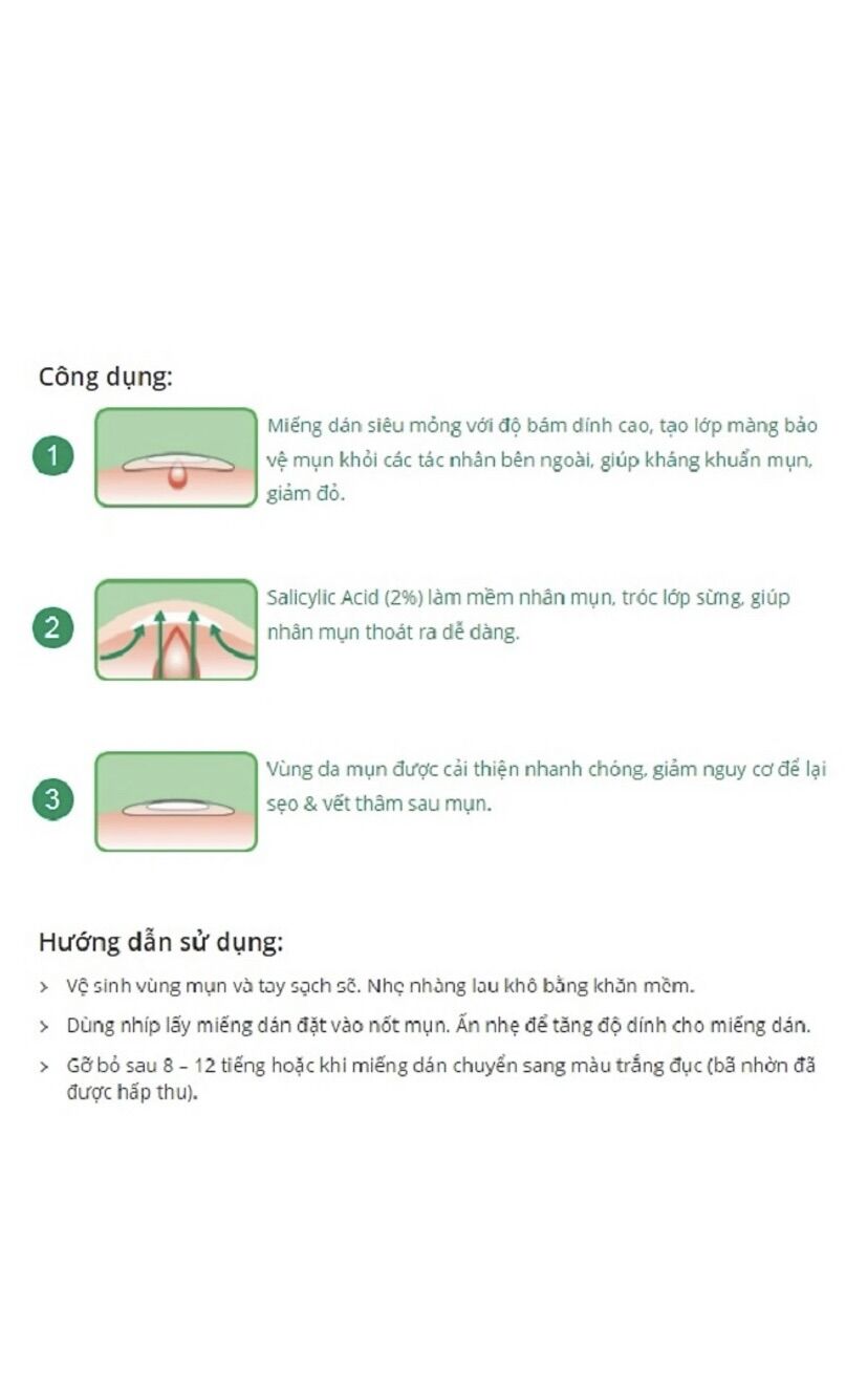 Miếng dán mụn Acnes clear patch 24 miếng