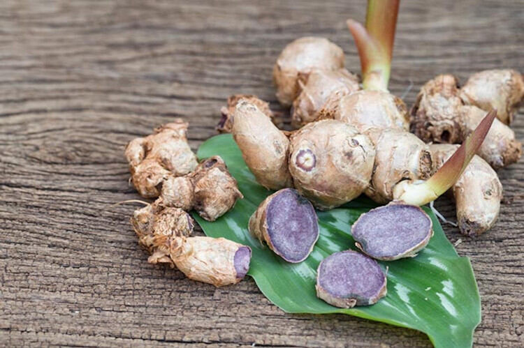 Gừng đen 500g củ đào lâu năm màu hơi nhạt