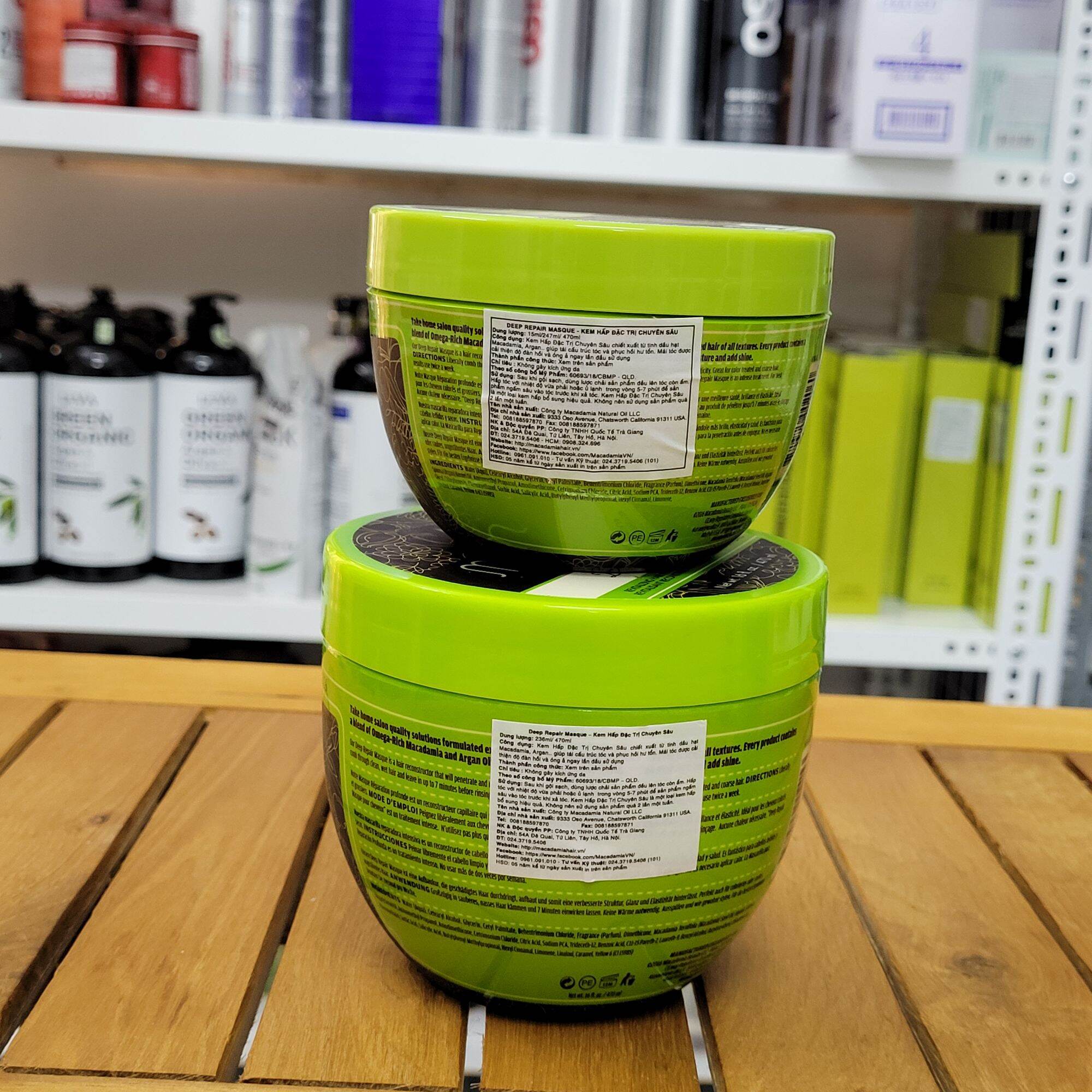 Dầu hấp ủ phục hồi tóc Macadamia deep repair masque 236ml - 470ml