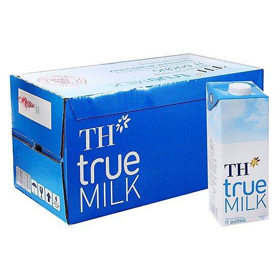 [HCM]Thùng Sữa tiệt trùng TH true milk 1 lít × 12 hộp ( Nguyên chất / Có đường / Ít Đường / Đủ Mùi )