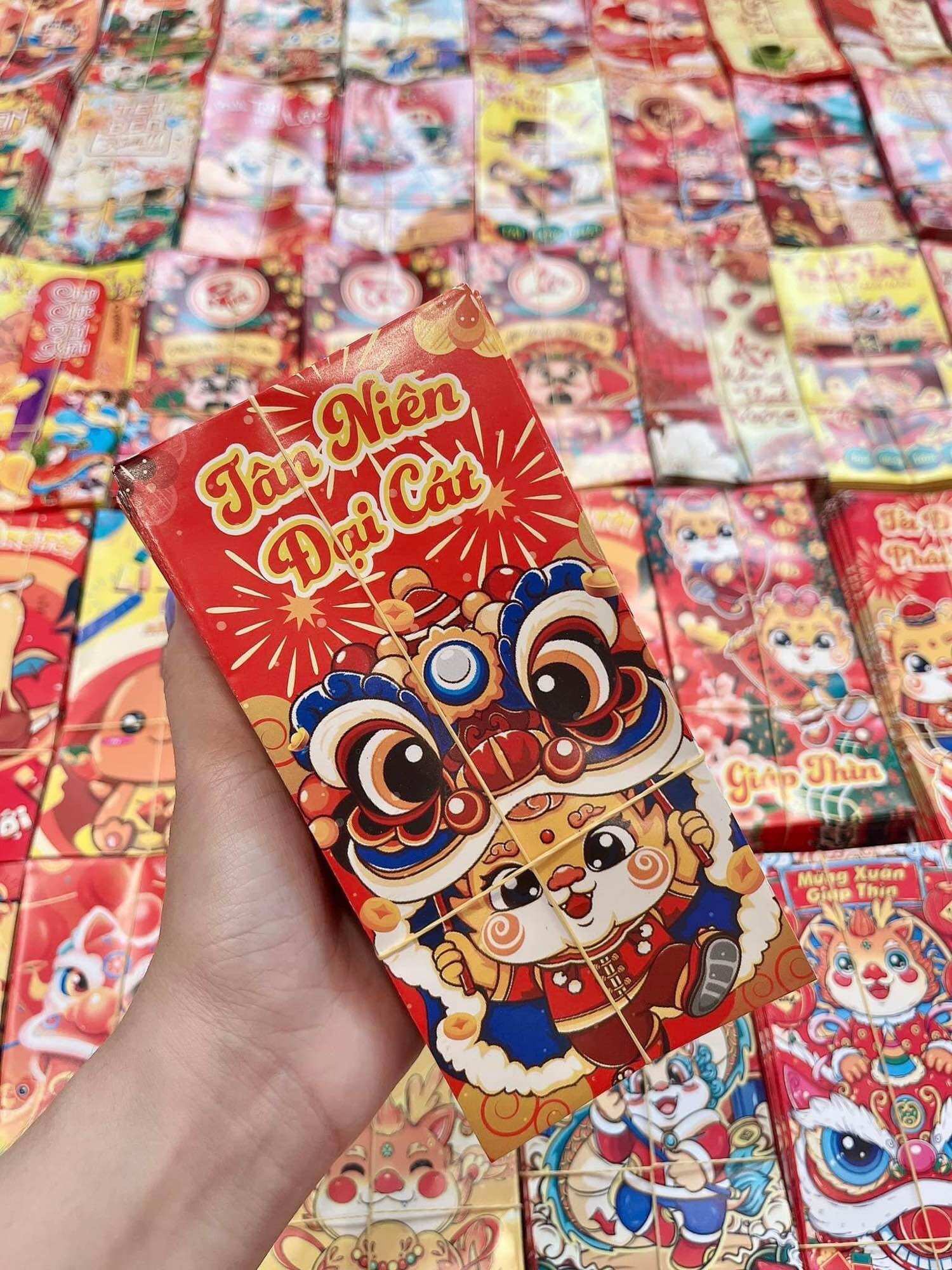Bao lì xì tết 2024 tệp 3 chiếc