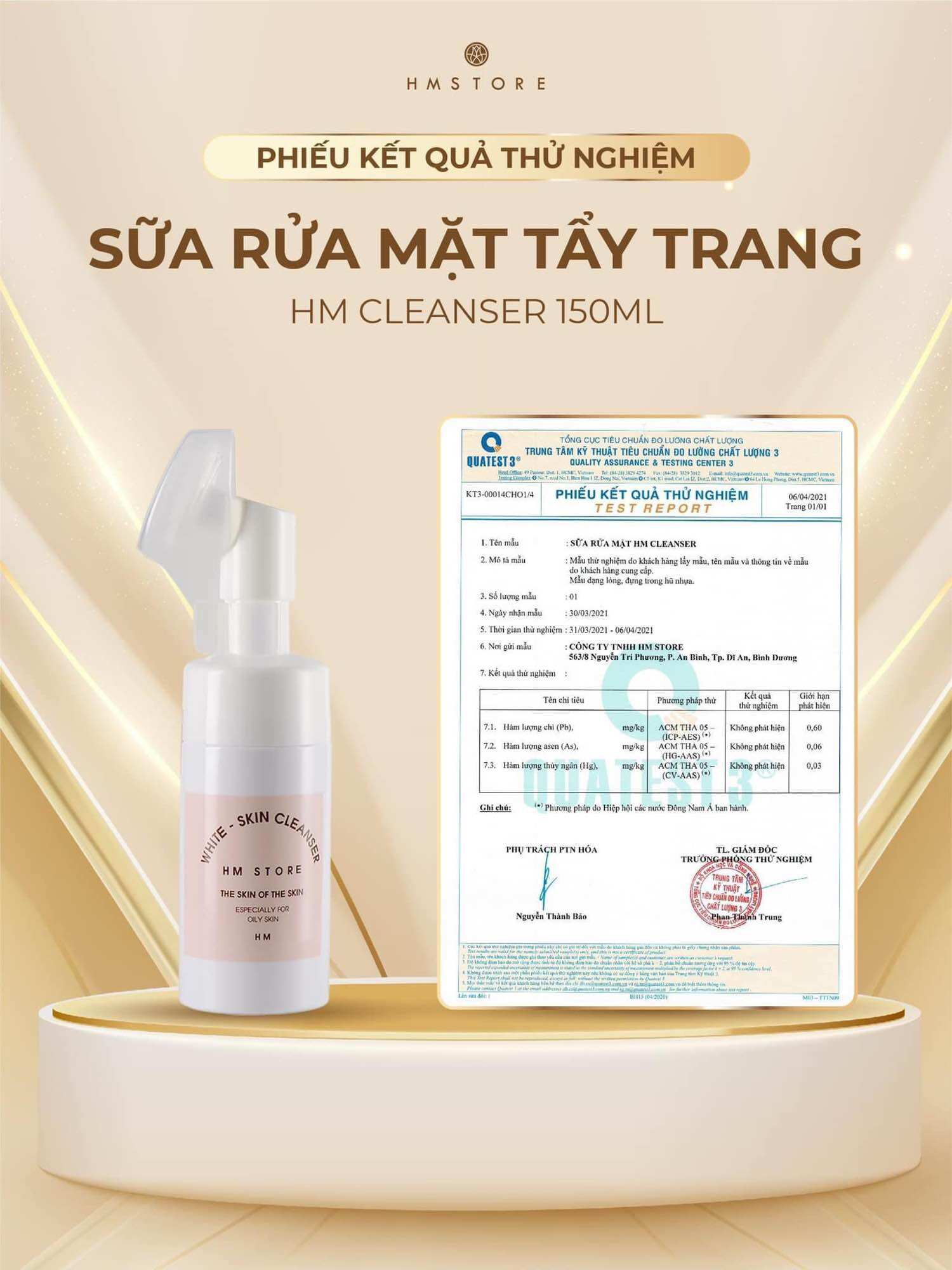 SỬA RỬA MẶT TẨY TRANG HM STORE (tặng kèm quà)