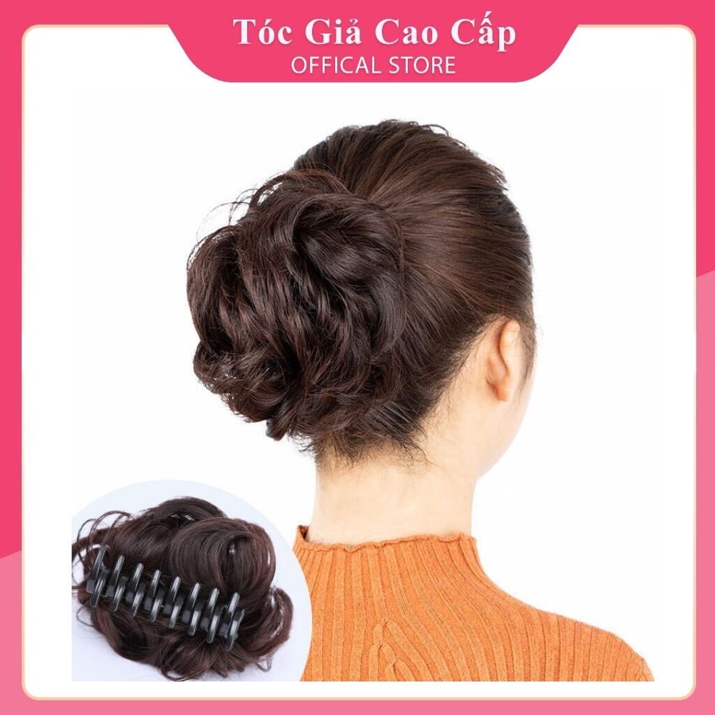 Tóc giả búi ngoặm xoăn ❇️