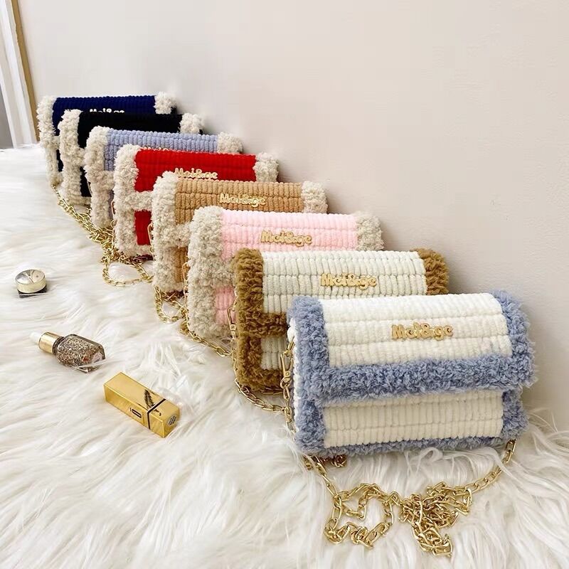 Set nguyên liệu để làm túi len handmade Winwin / Túi handmade len