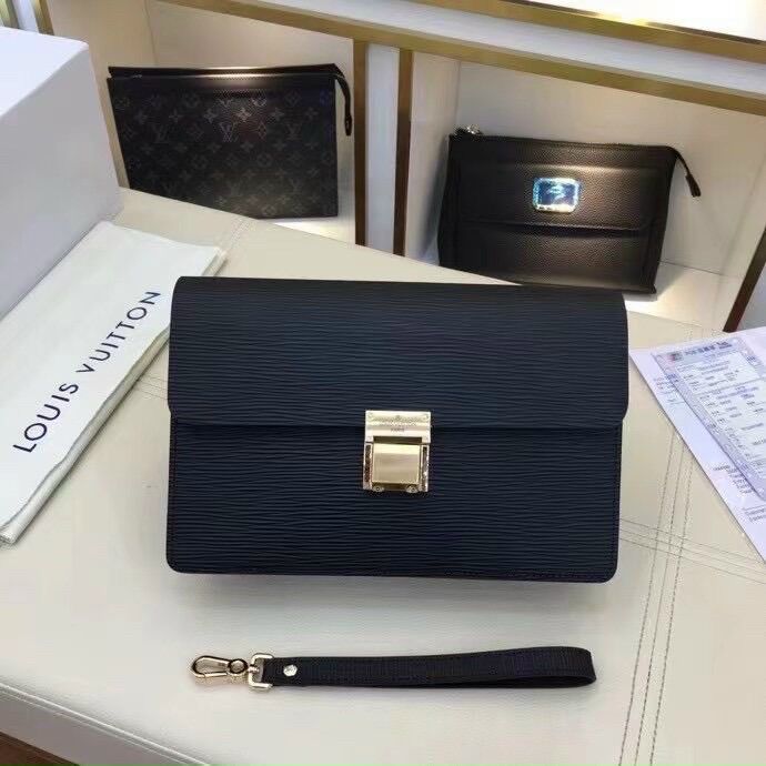 Ví clutch cầm tay nam doanh nhân da sần. clutch cầm tay khóa số bảo mật cao cấp đen