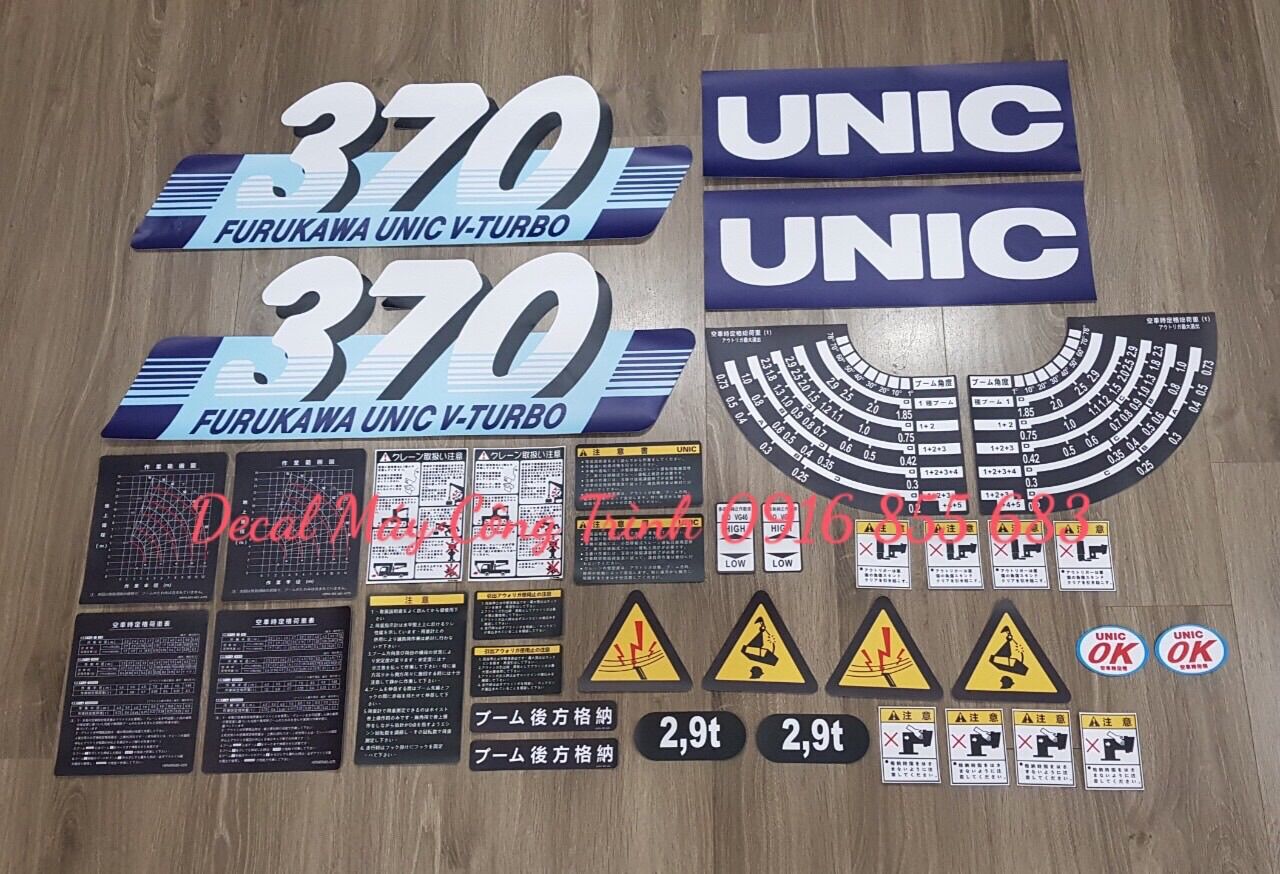 Tem cần cẩu unic 370