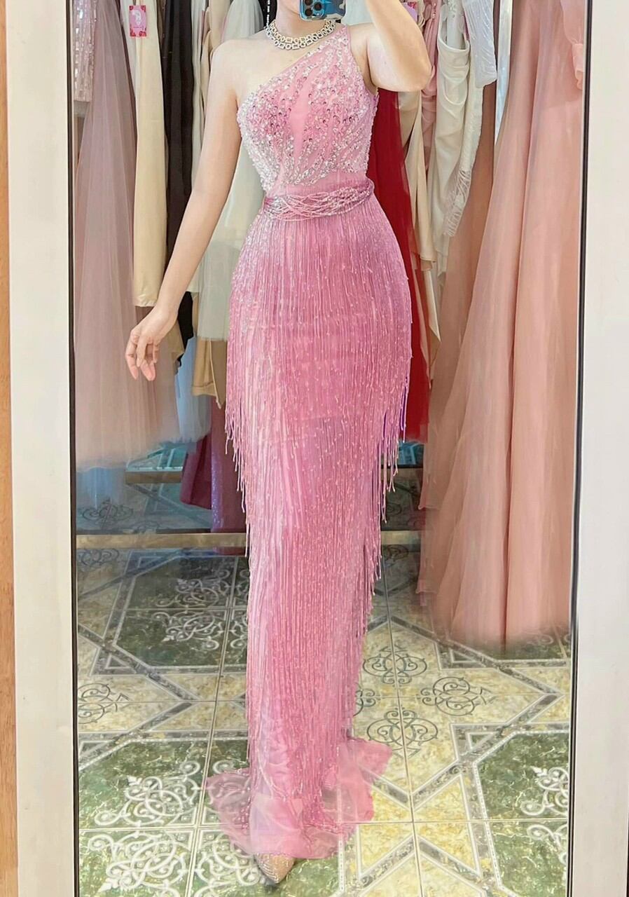 ĐẦM MAXI 1 VAI PHỐI RUA KẾT