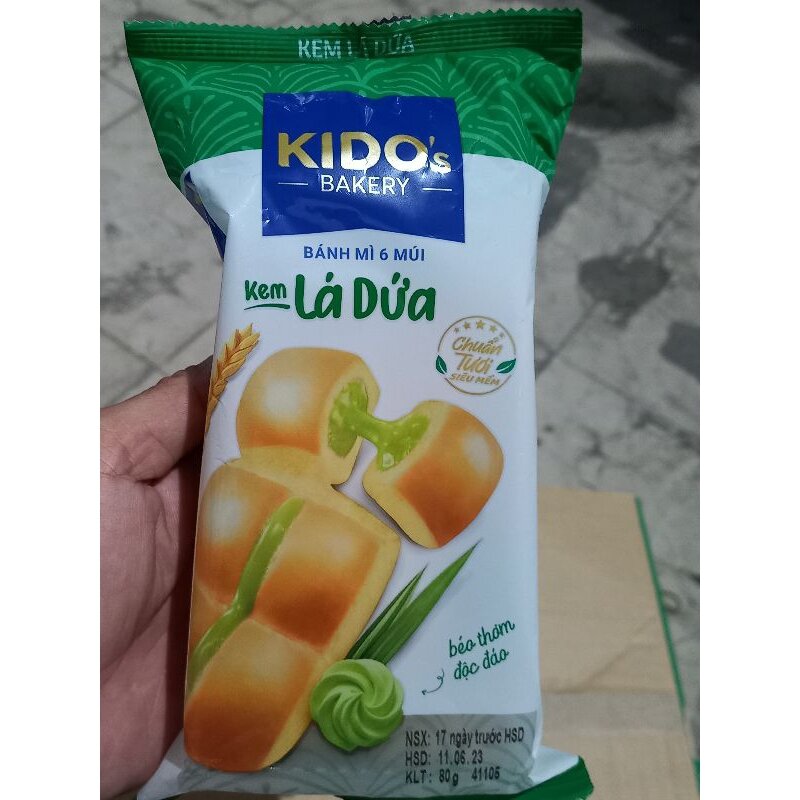 Combo 5 cái Bánh Mì 6 Múi Dứa KIDO (Date mới mỗi ngày)
