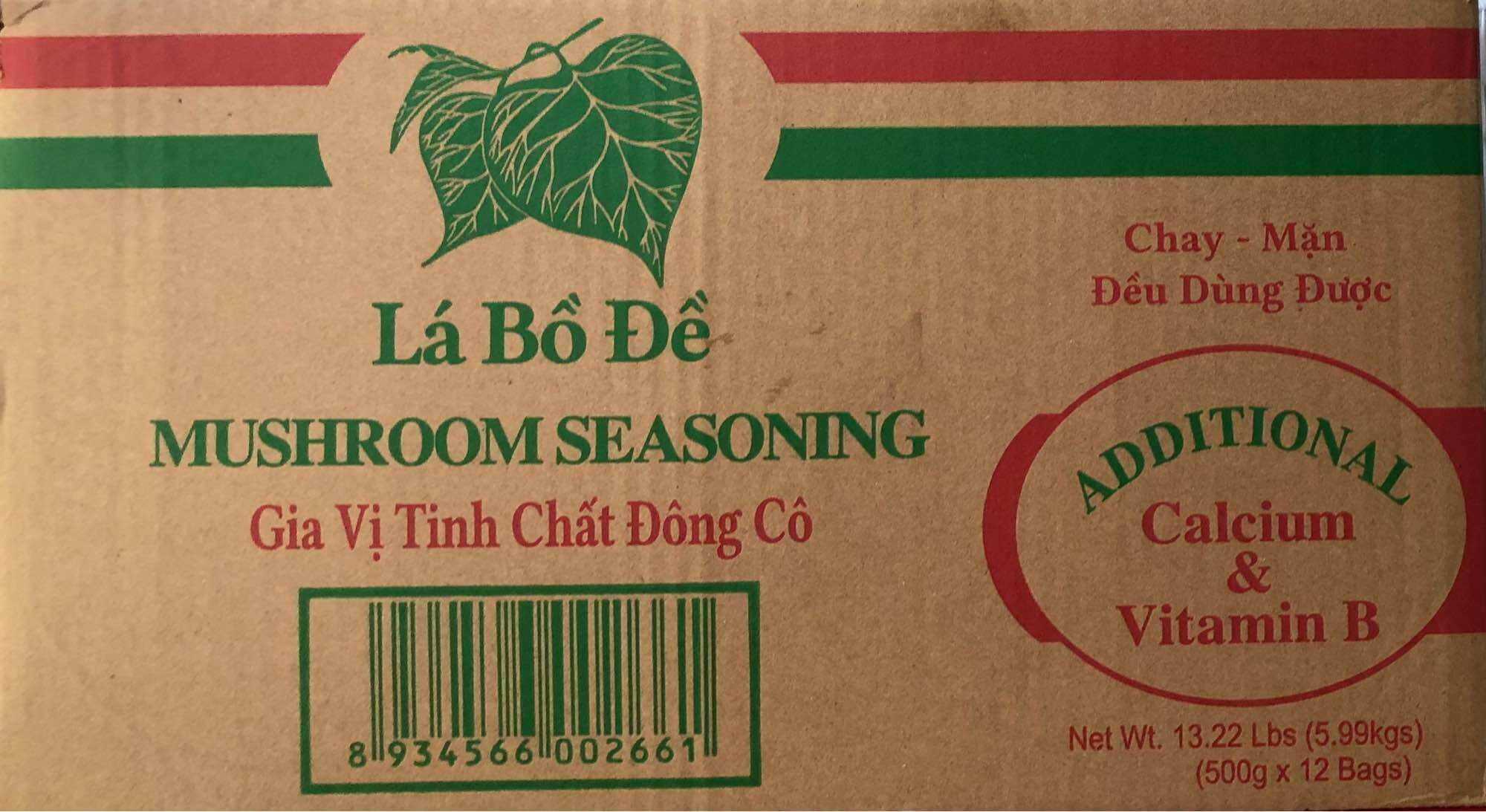 Hạt nêm chay nấm Đông Cô Lá Bồ Đề - Export Only