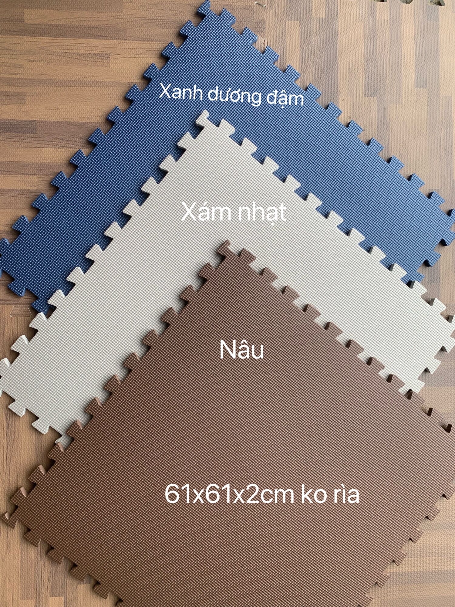 combo 6 tấm thảm xốp trải sàn 60x60*2cm