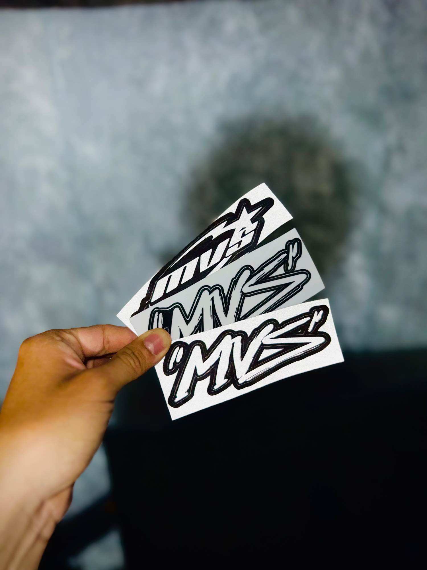 Tem Sticker Logo MVS