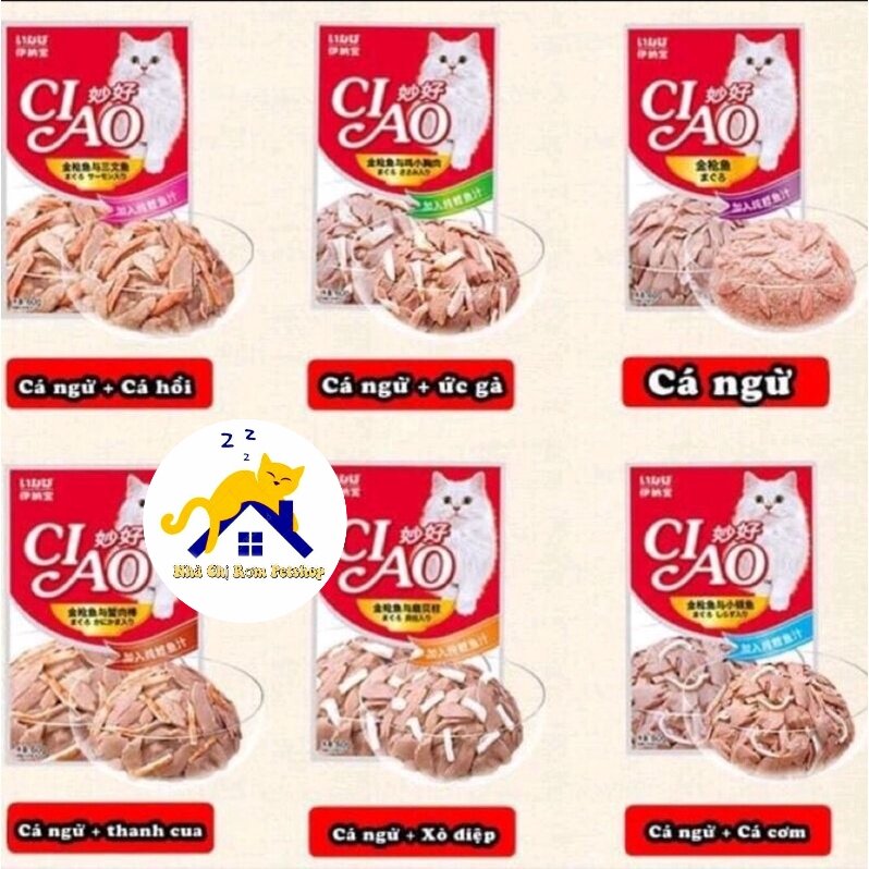 [SHIP HỎA TỐC HCM] Pate CIAO cho mèo gói 60g