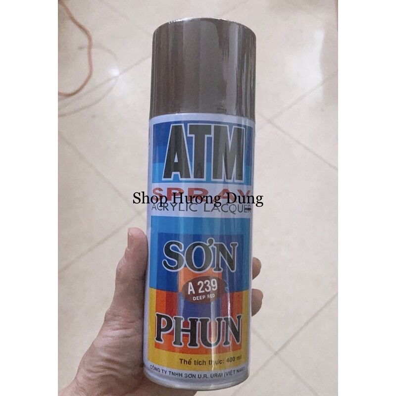 Sơn phun sơn xịt màu đỏ đô nâu đỏ A239