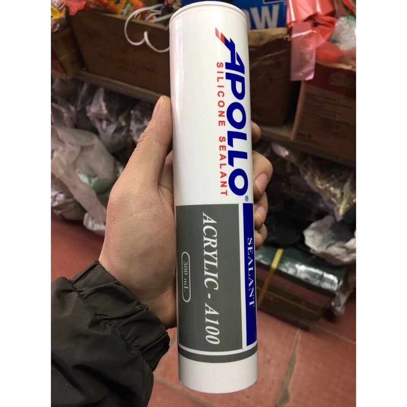 1 chai keo silicone Apollo A100 trắng sữa
