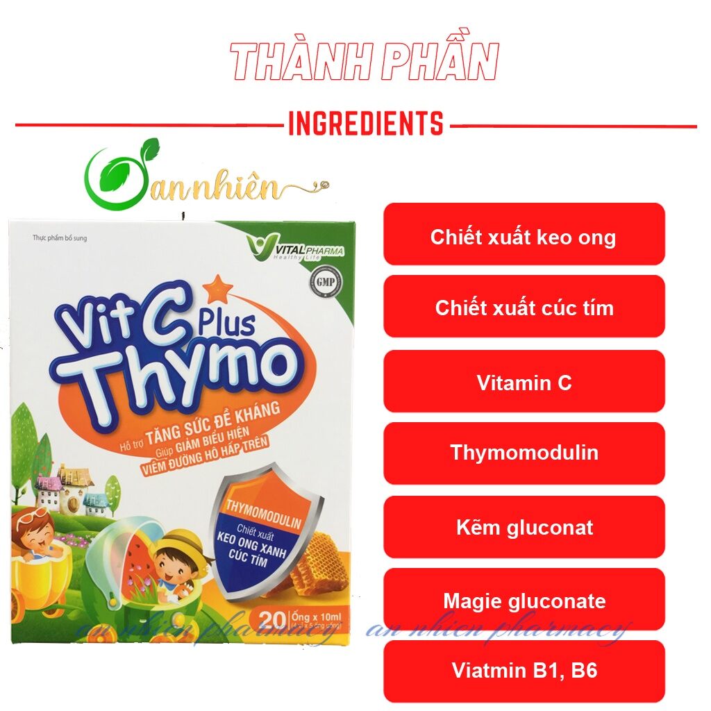 Siro tăng sức đề kháng cho trẻ vitc thymo .