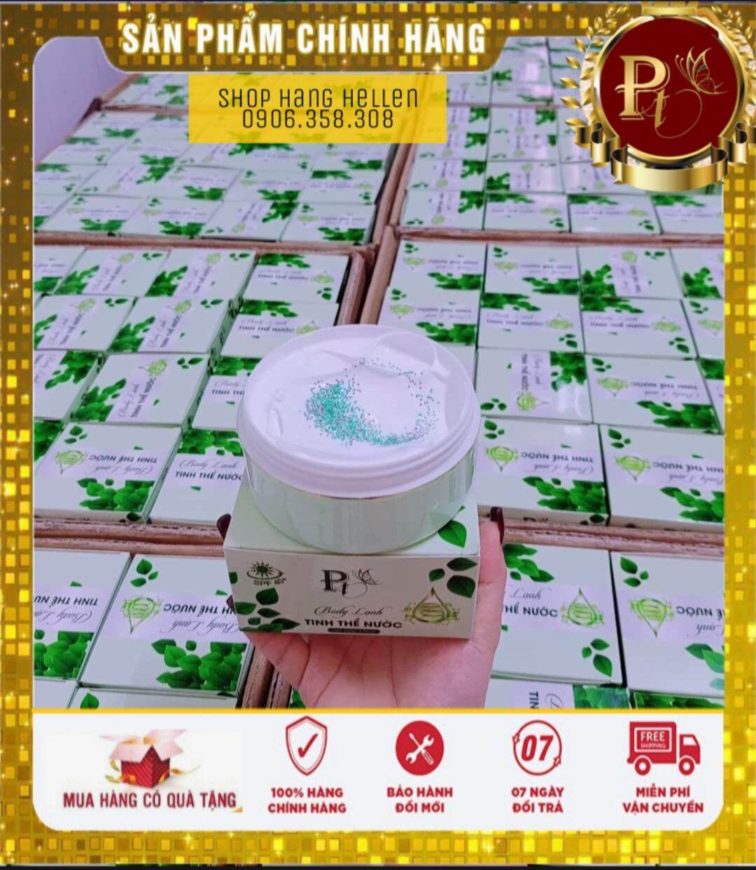 Kem Body Trắng Da Tinh thể Nước