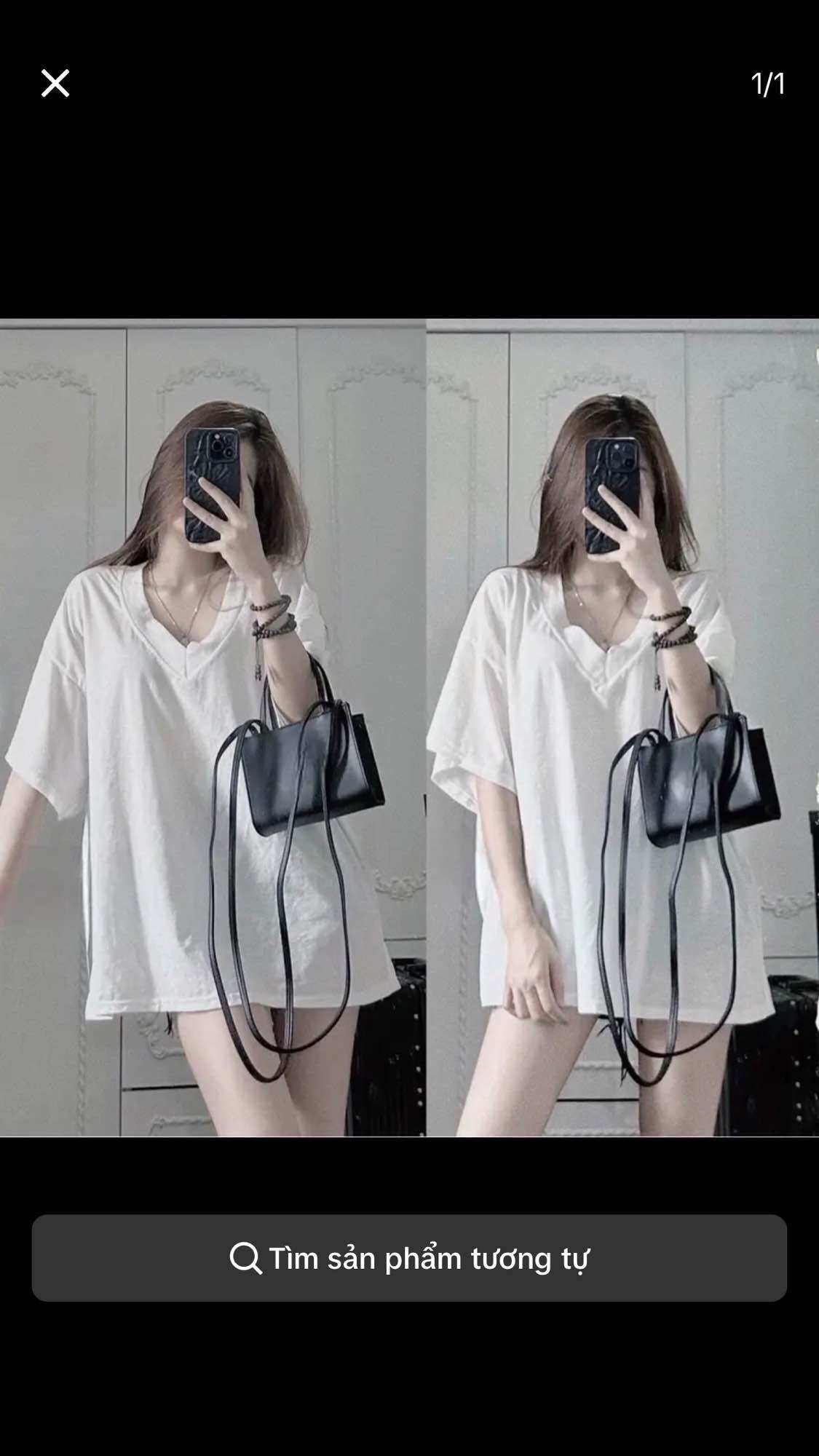 Áo Thun Giấy Cổ Tim Fom Rộng