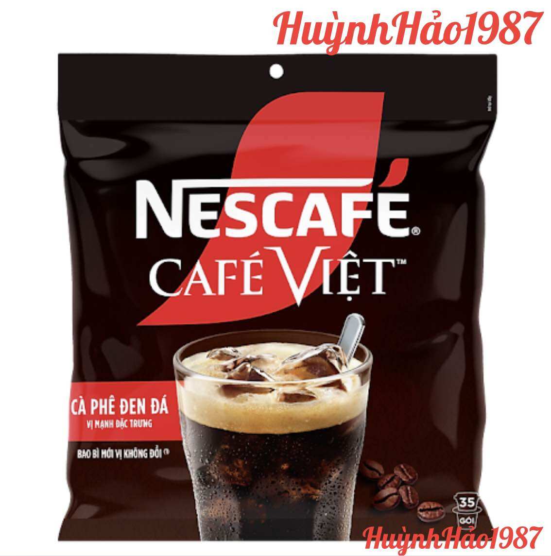 Cà phê Việt đen đá - Bịch 35gói + Tặng Sữa đặc 380g