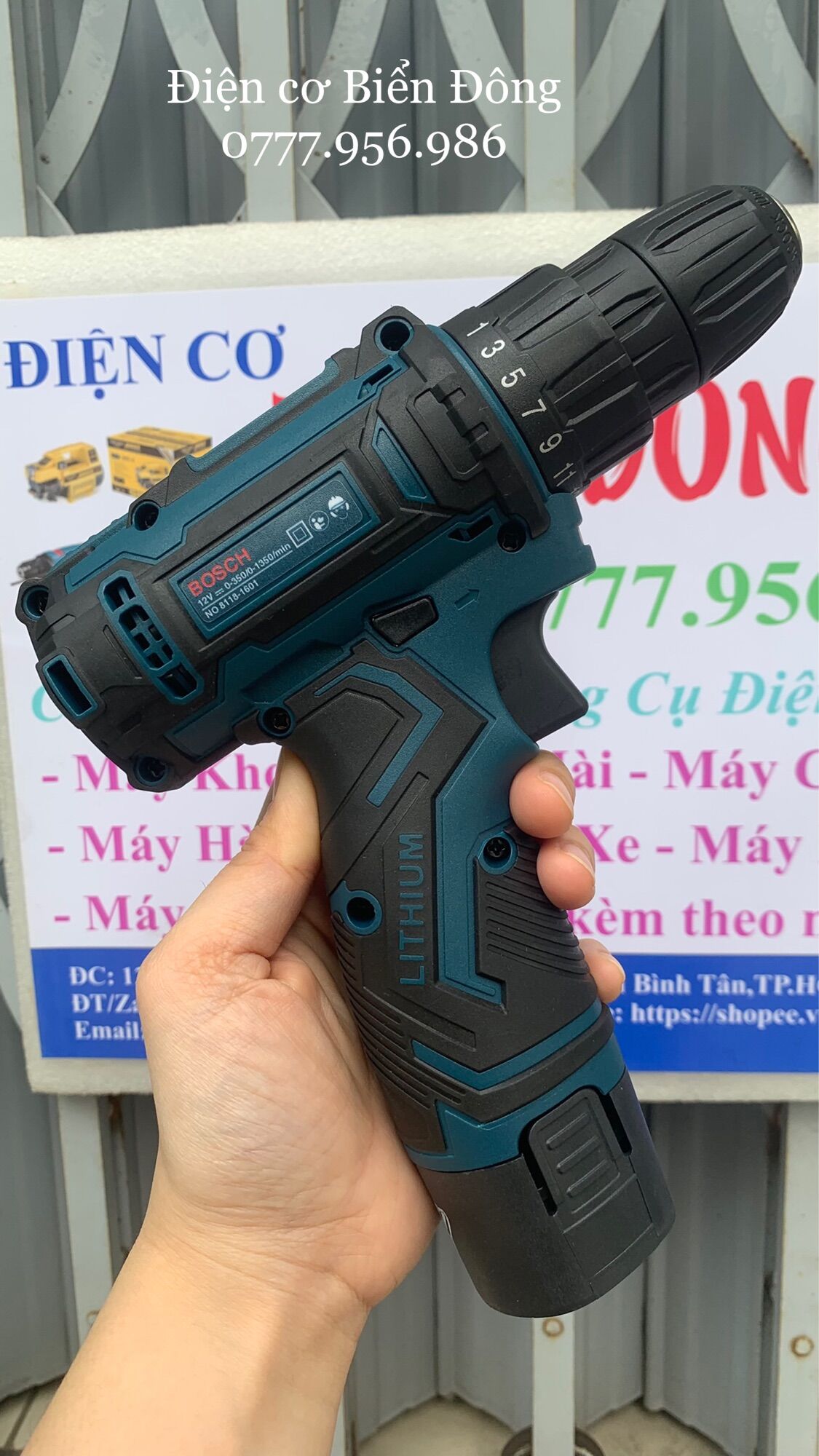 Máy khoan pin cầm tay BOSH 12 MALAYSIA