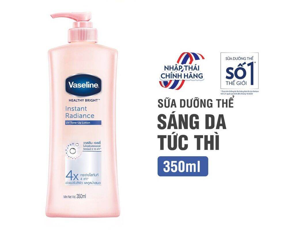 Sữa dưỡng thể sáng da tức thì Vaseline 350ml/chai