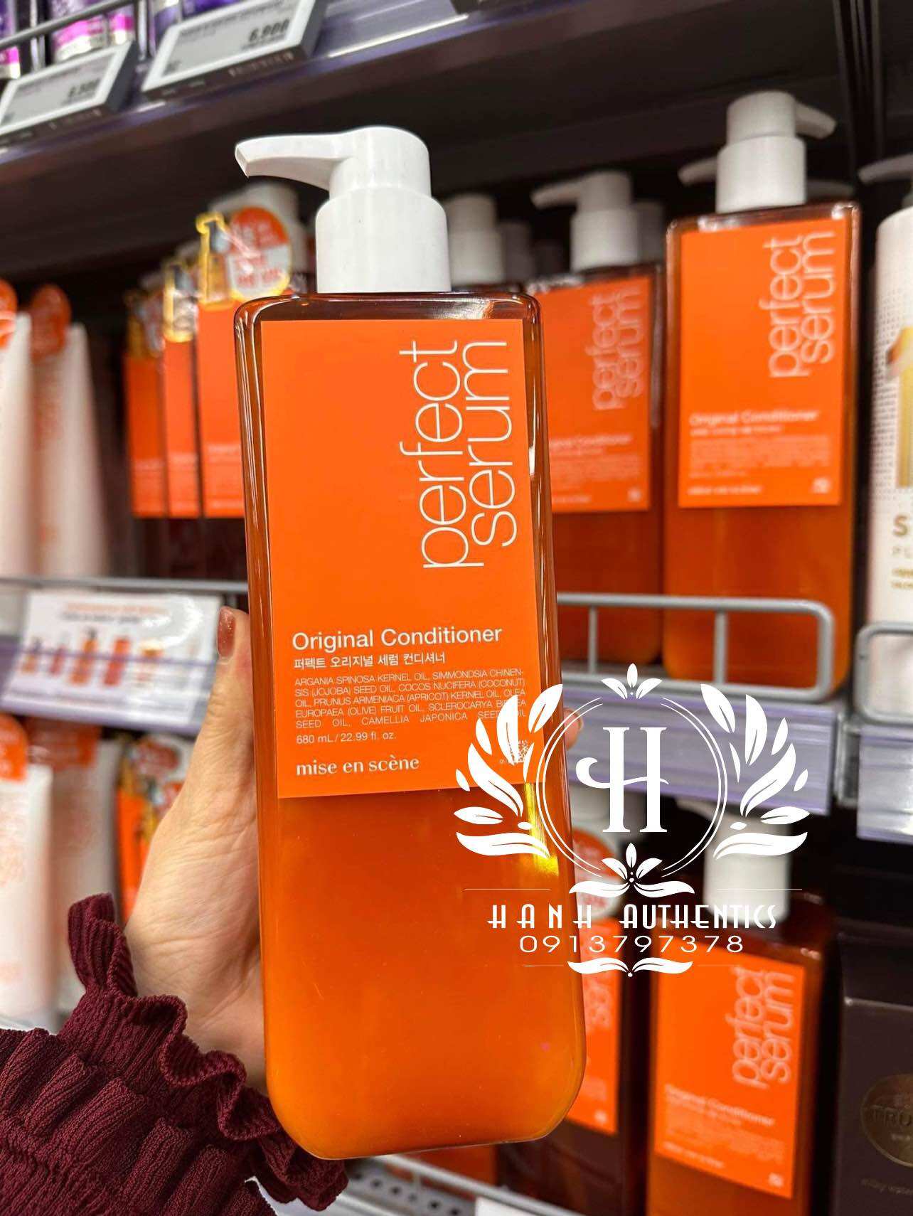 Dầu gội & dầu xả phục hồi tóc missen perfect serum 680ml